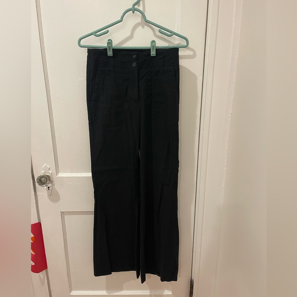 Anthropologie Maeve “The Naomi” Black Wide Leg Pants